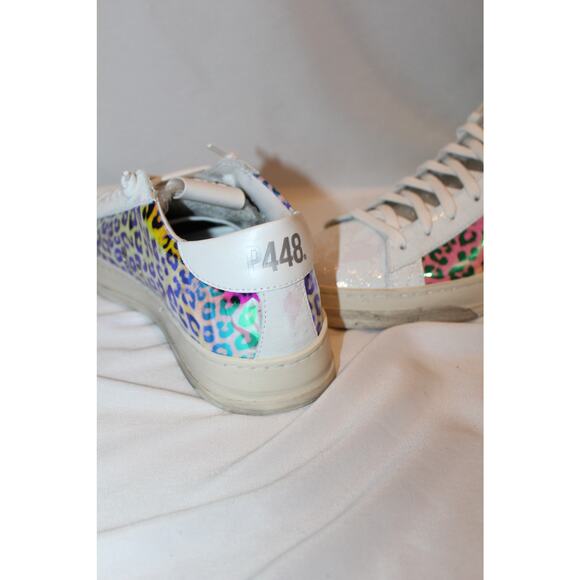 NIB P448 Women's Sneakers SIZE 38. Iridescent leopard 🐆 - Picture 6 of 6